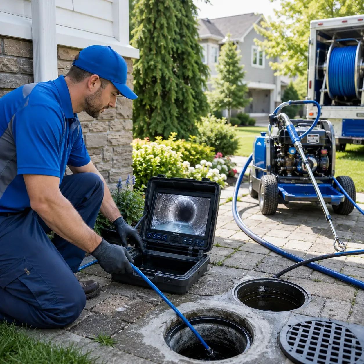Outdoor drain cleaning professionals serving Plympton, MA
